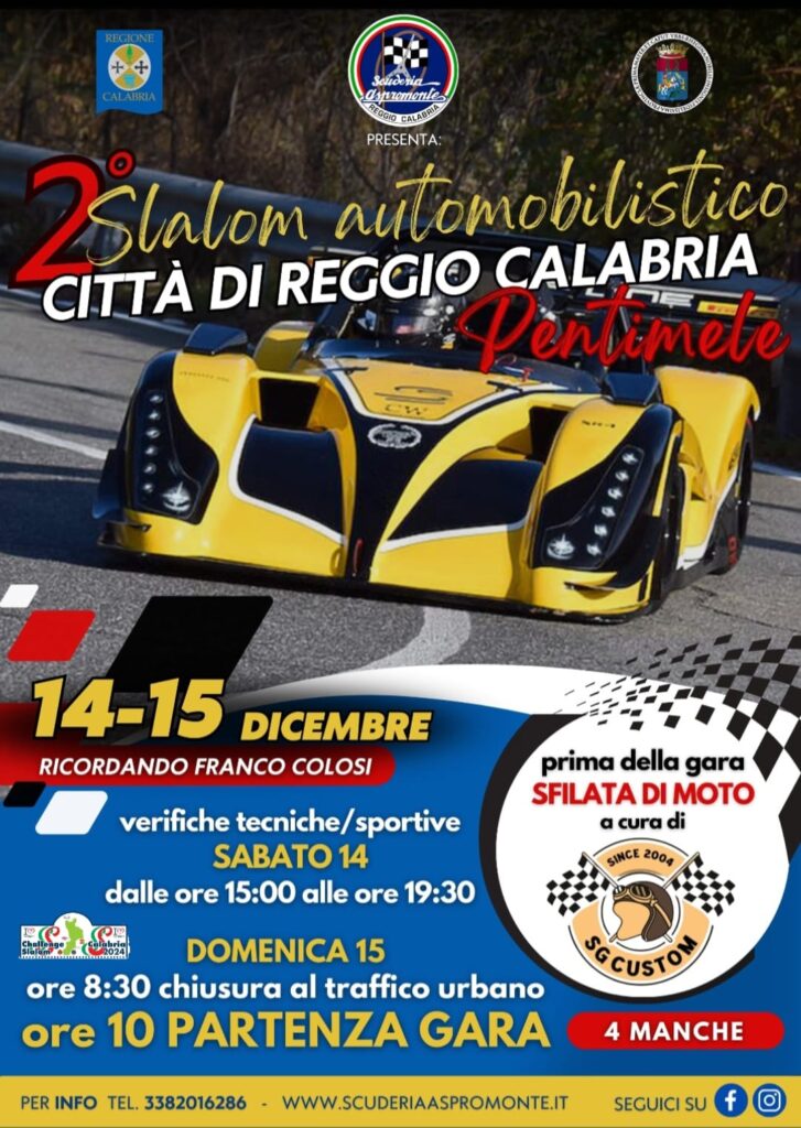 2 slalom automobilistico città di reggio calabria pentimele