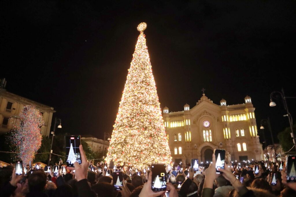 accensione albero natale reggio calabria 2024