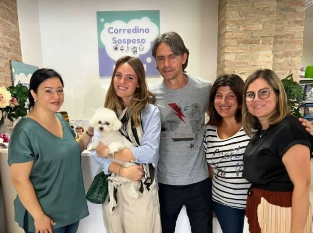 Angela Robusti e Pippo Inzaghi Corredino Sospeso