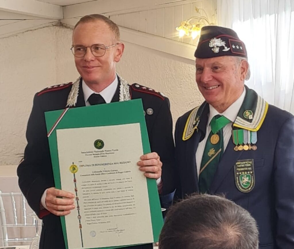 Consegna Diploma Benemerenza Mauriziano