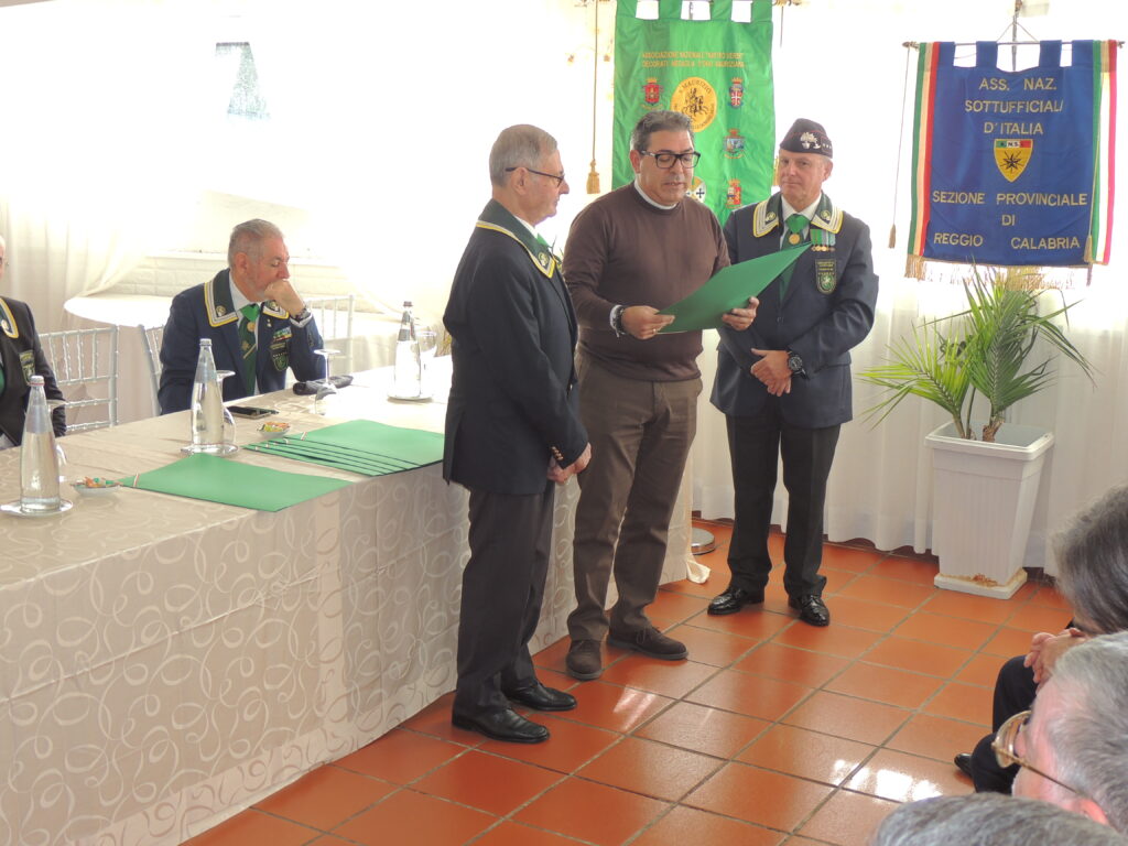 Consegna Diploma Benemerenza Mauriziano