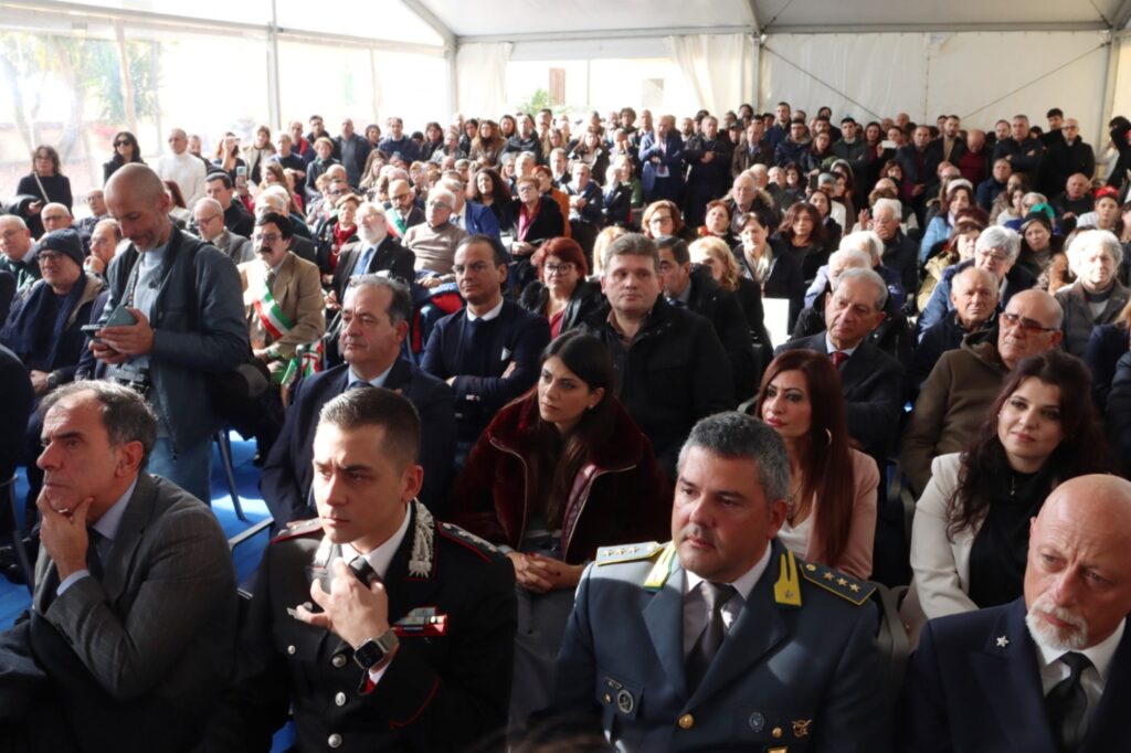 Consegna Minatore d'oro a Tajani a Motta San Giovanni