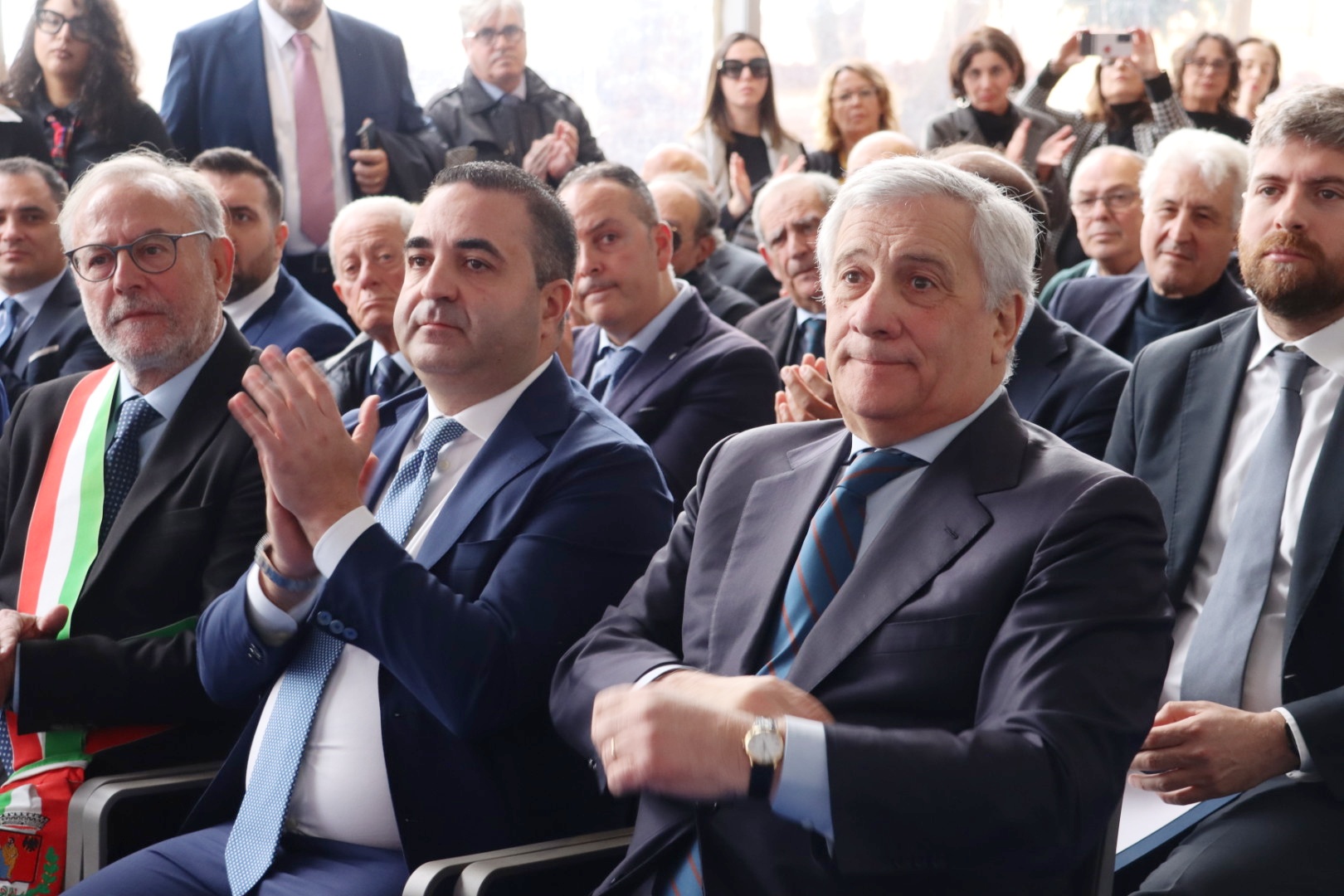 Consegna Minatore d’oro a Tajani a Motta San Giovanni e Cannizzaro