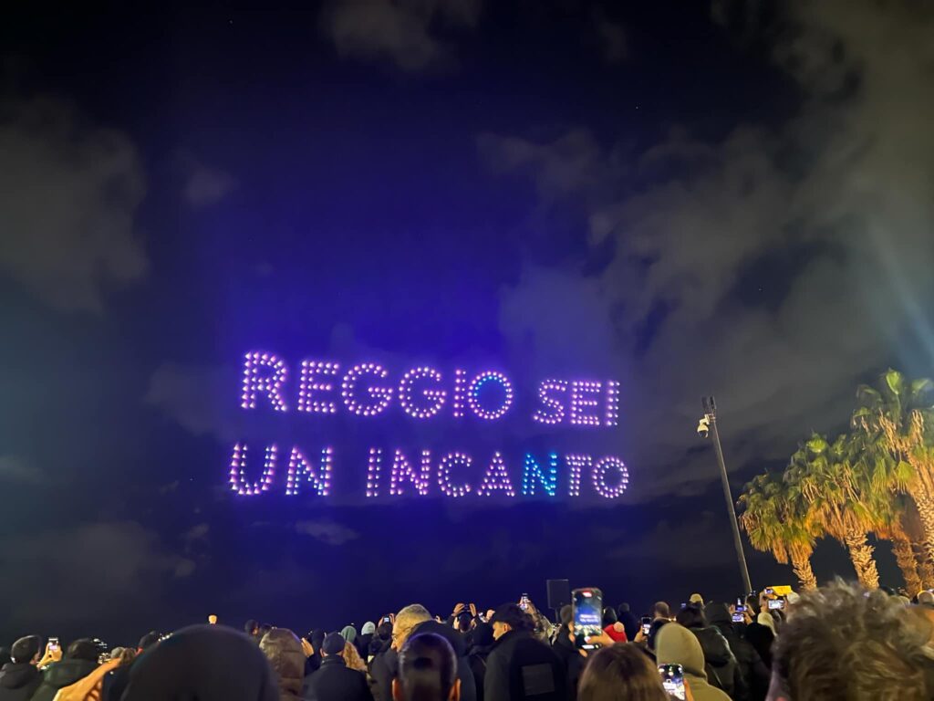 DroneShow lungomare reggio calabria 21 dicembre 2024