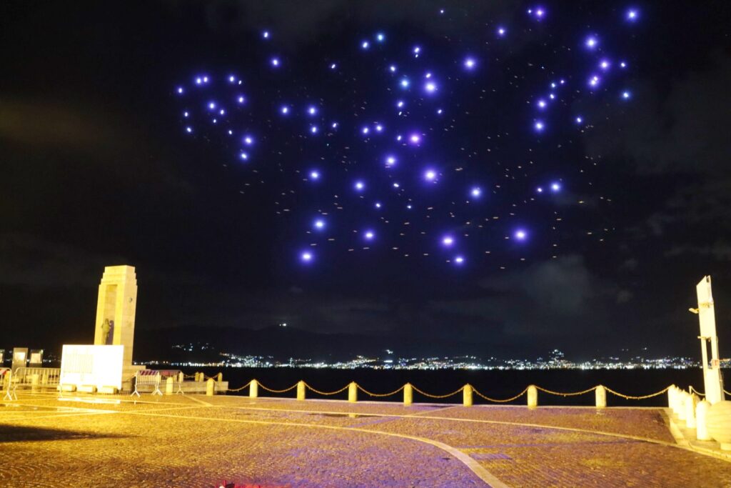 DroneShow lungomare reggio calabria 21 dicembre 2024