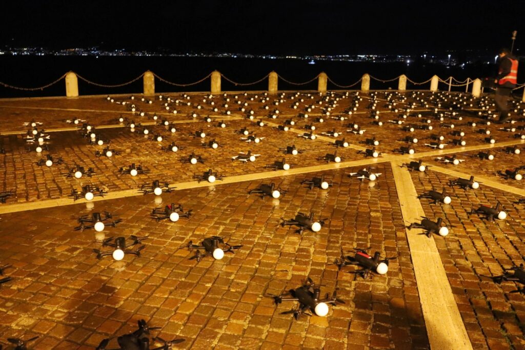 DroneShow lungomare reggio calabria 21 dicembre 2024