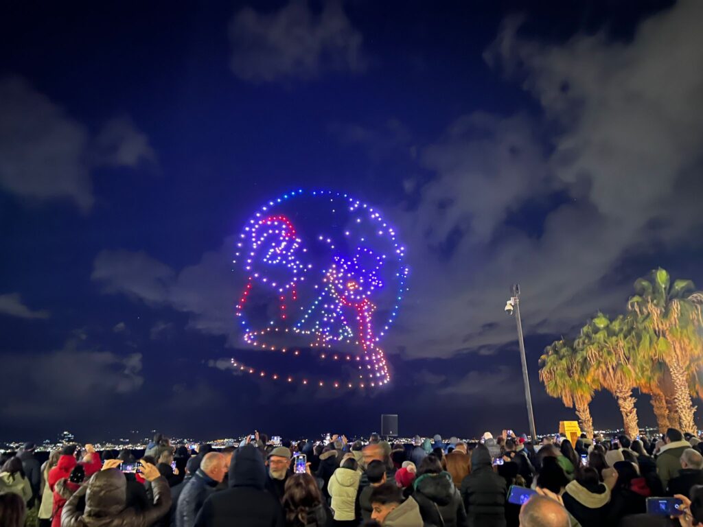 DroneShow lungomare reggio calabria 21 dicembre 2024