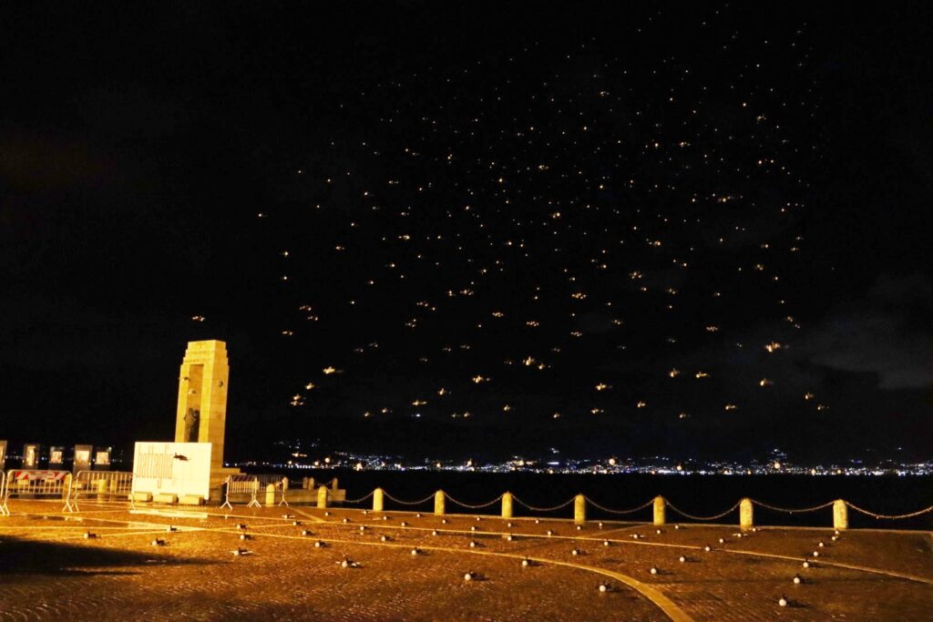 DroneShow lungomare reggio calabria 21 dicembre 2024