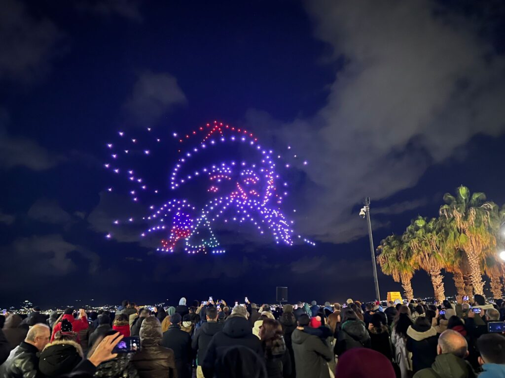 DroneShow lungomare reggio calabria 21 dicembre 2024