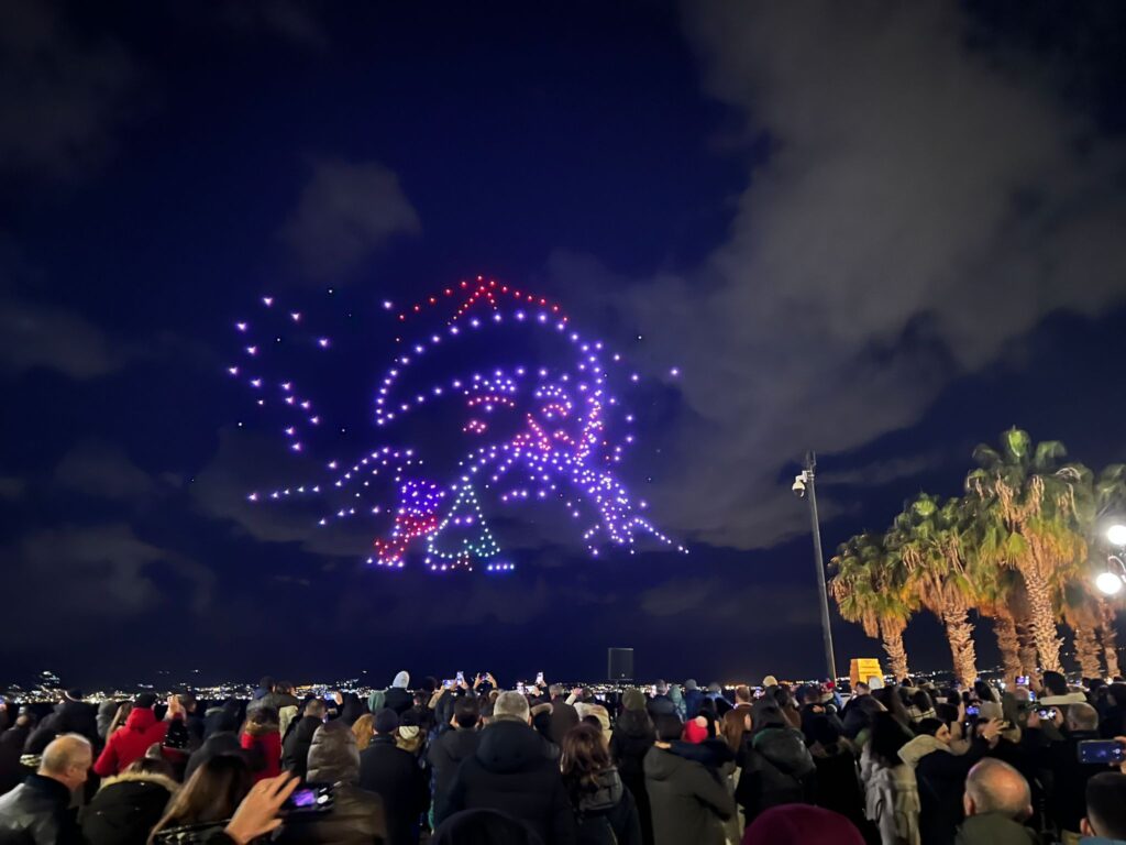 DroneShow lungomare reggio calabria 21 dicembre 2024