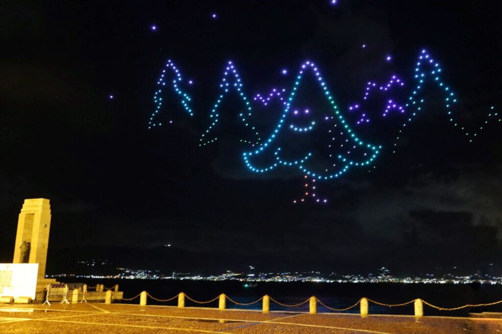DroneShow lungomare reggio calabria 21 dicembre 2024