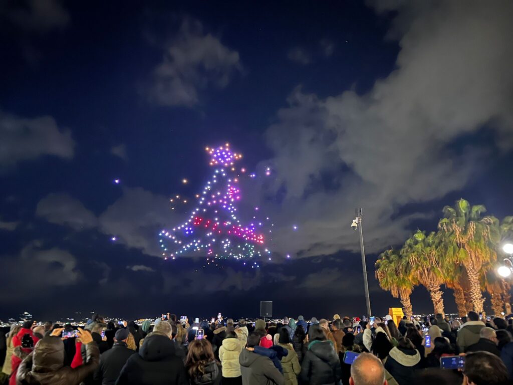 DroneShow lungomare reggio calabria 21 dicembre 2024