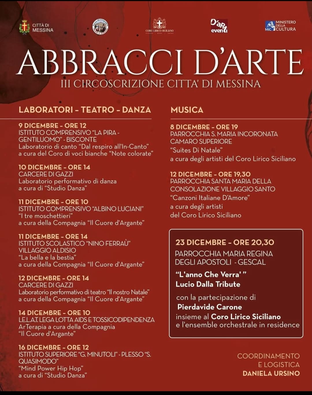 Locandina Abbracci d'Arte