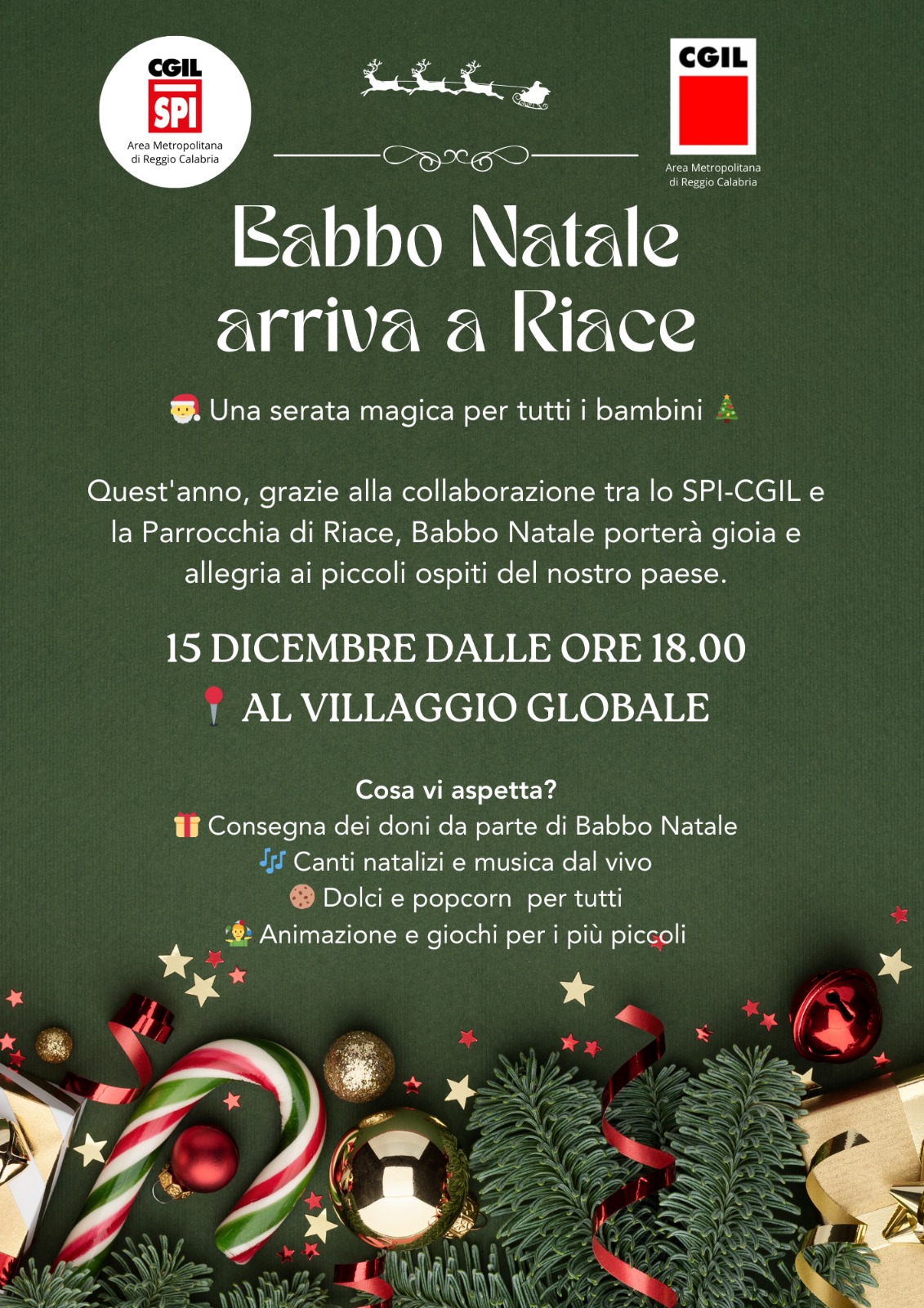 Locandina Babbo Natale a Riace