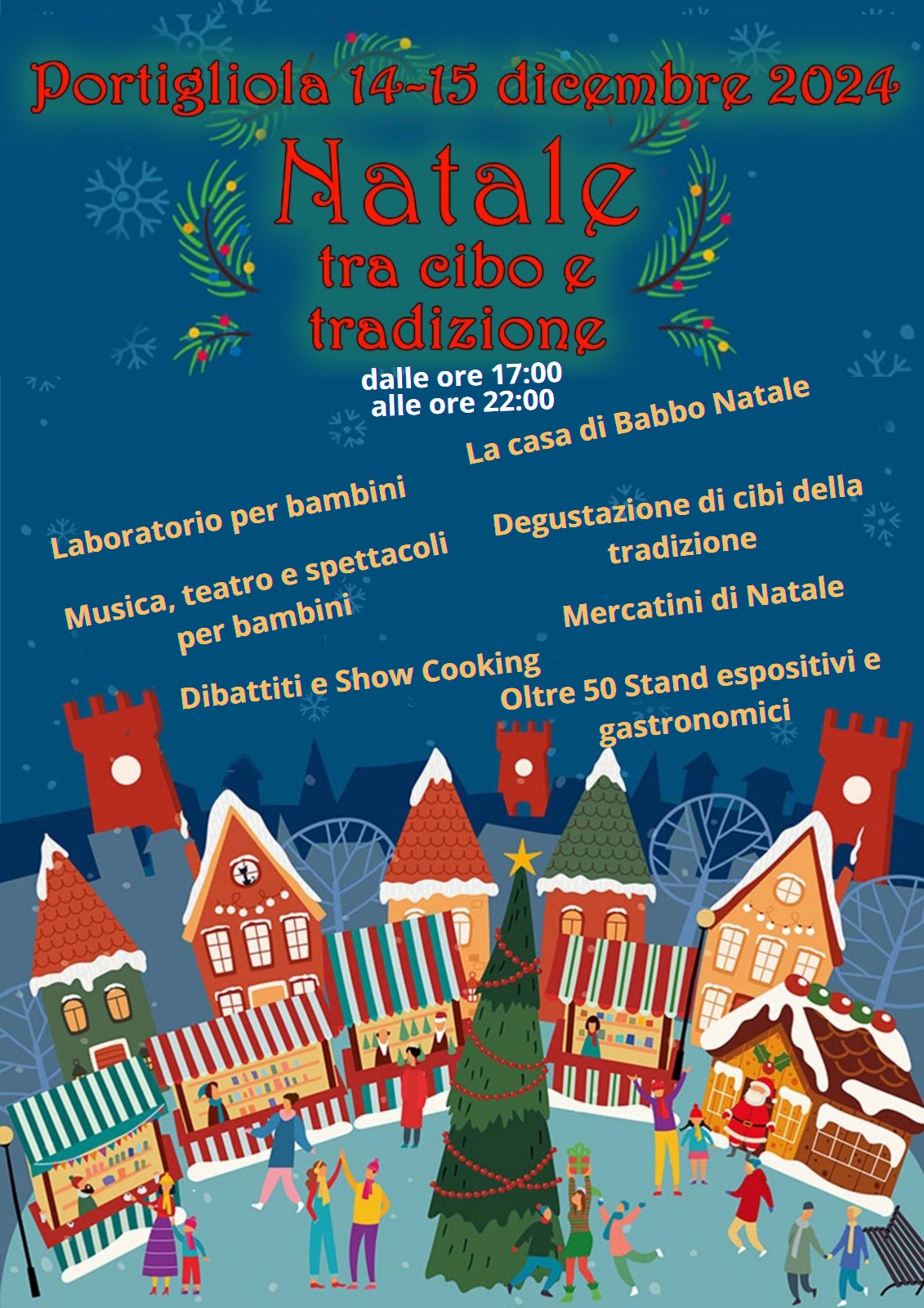 Locandina Natale tra cibo e tradizione