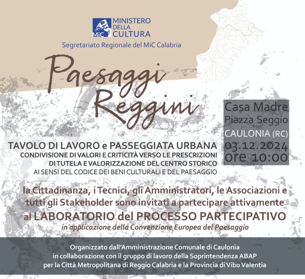Locandina Paesaggi reggini Caulonia 3 12 24