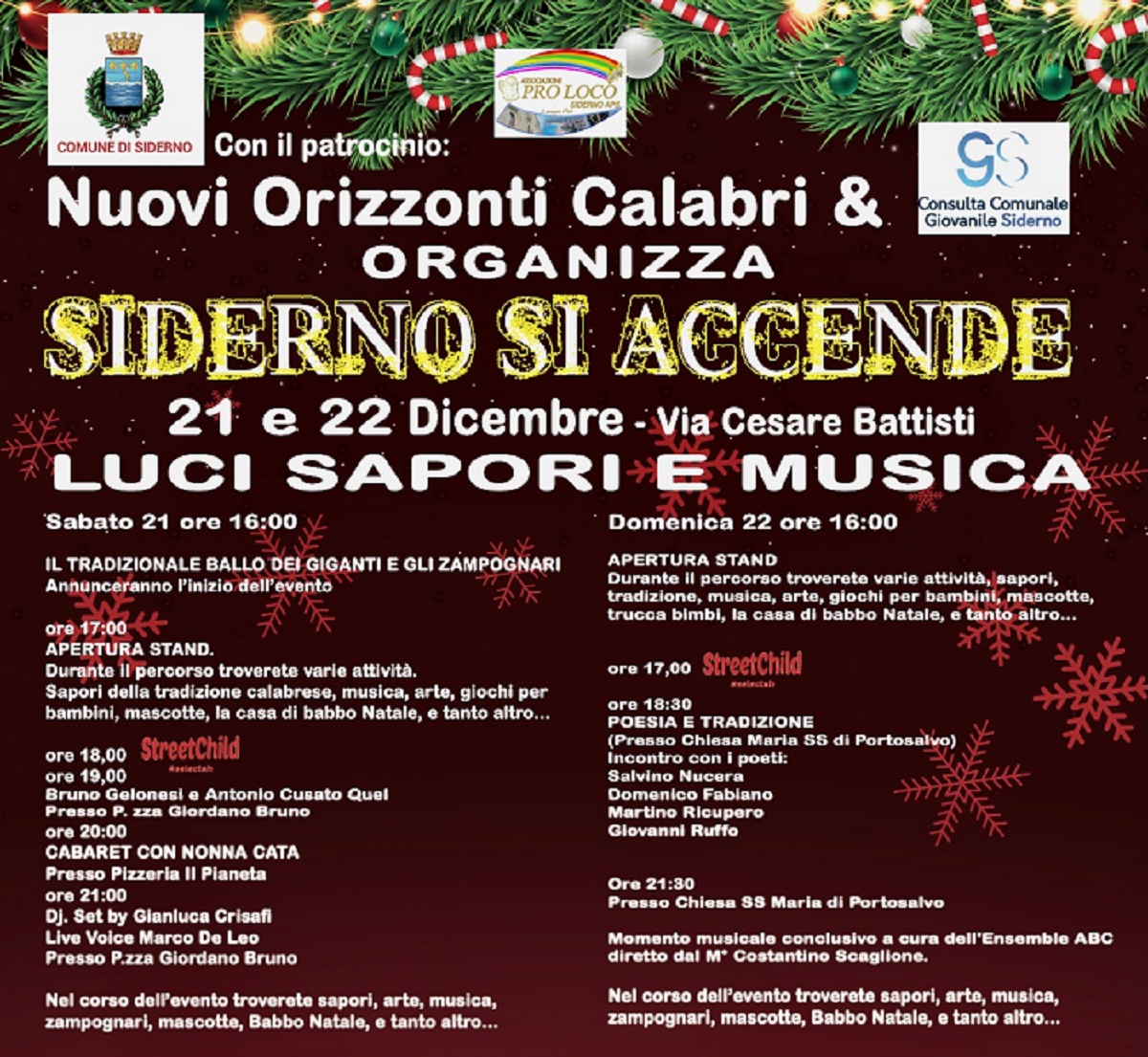 Locandina Siderno si Accende