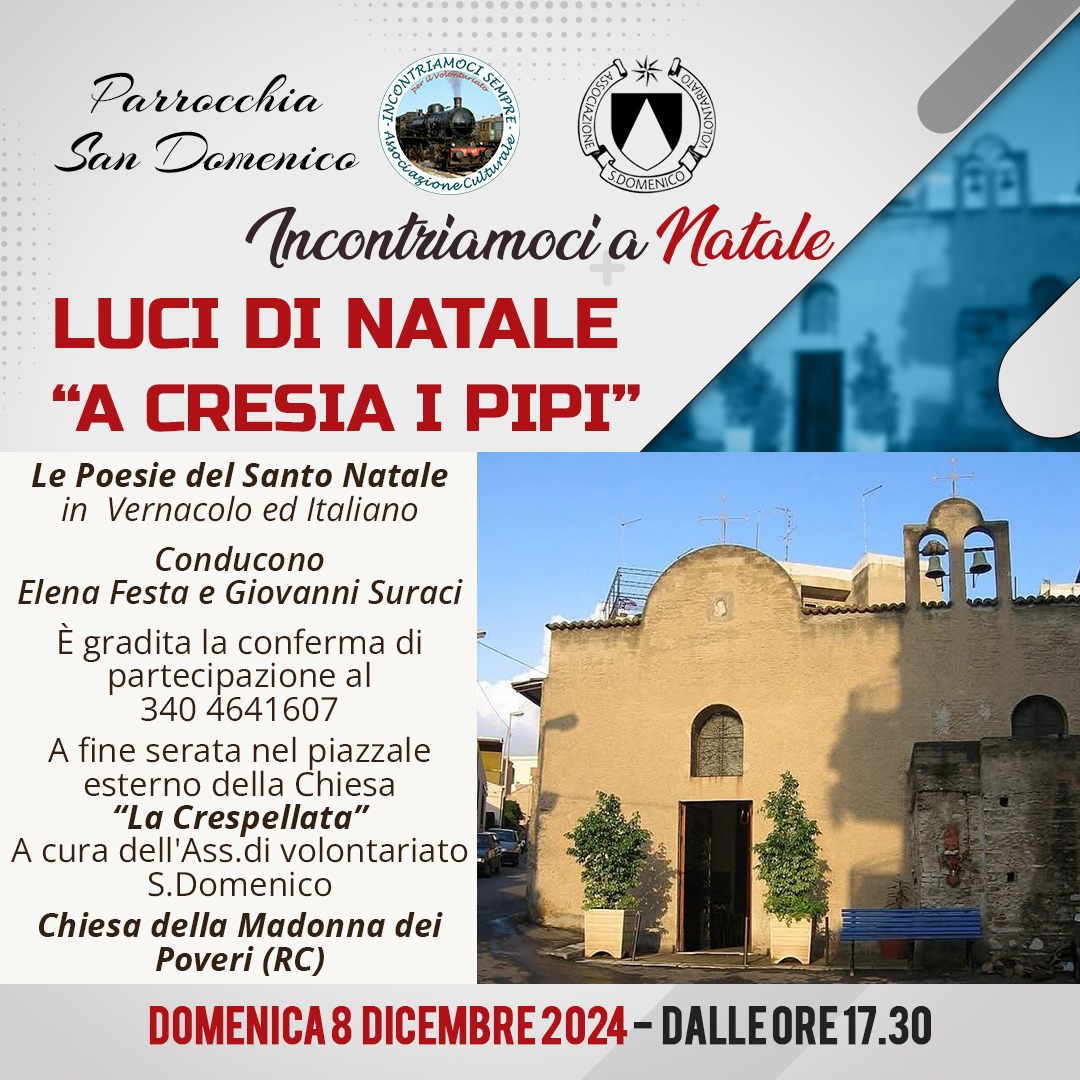 Luci di Natale a Cresia i pipi