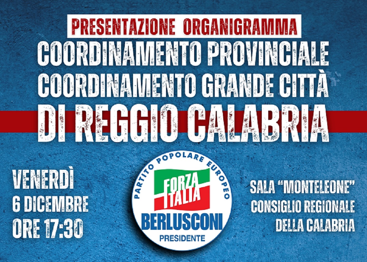 Presentazione organigramma Forza Italia Reggio