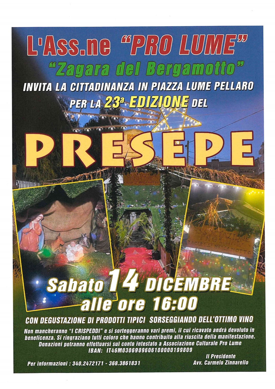 Programma Presepe Piazza Lume
