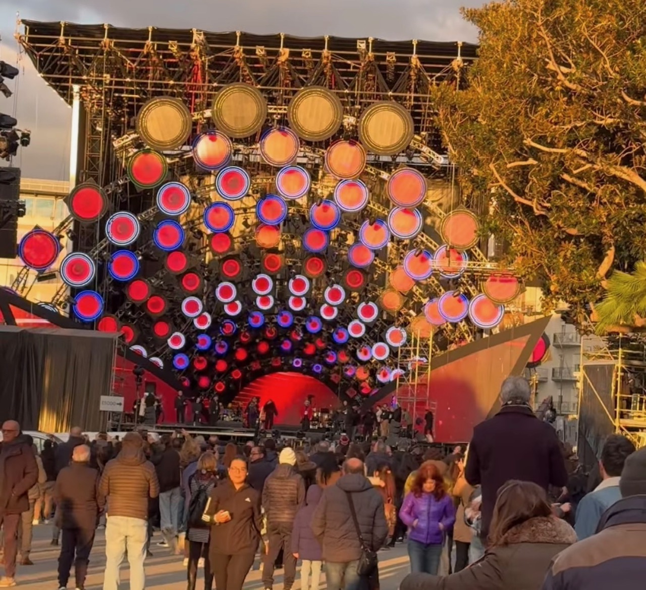 Scenografia Capodanno Rai Reggio Calabria