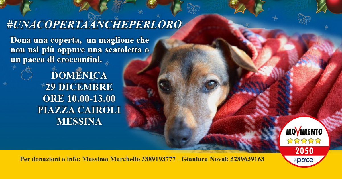 Una coperta anche per loro