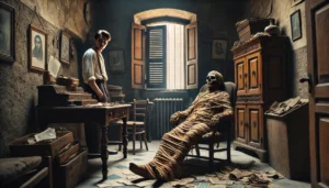 anziano mummificato in casa
