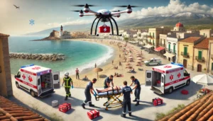drone porta defibrillatore