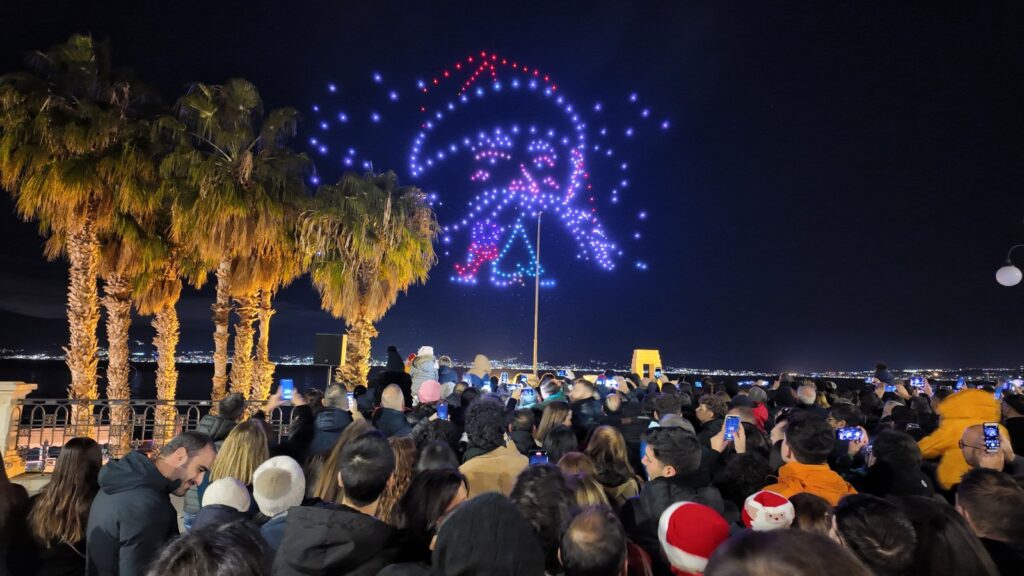 spettacolo droni natale 2024 reggio calabria