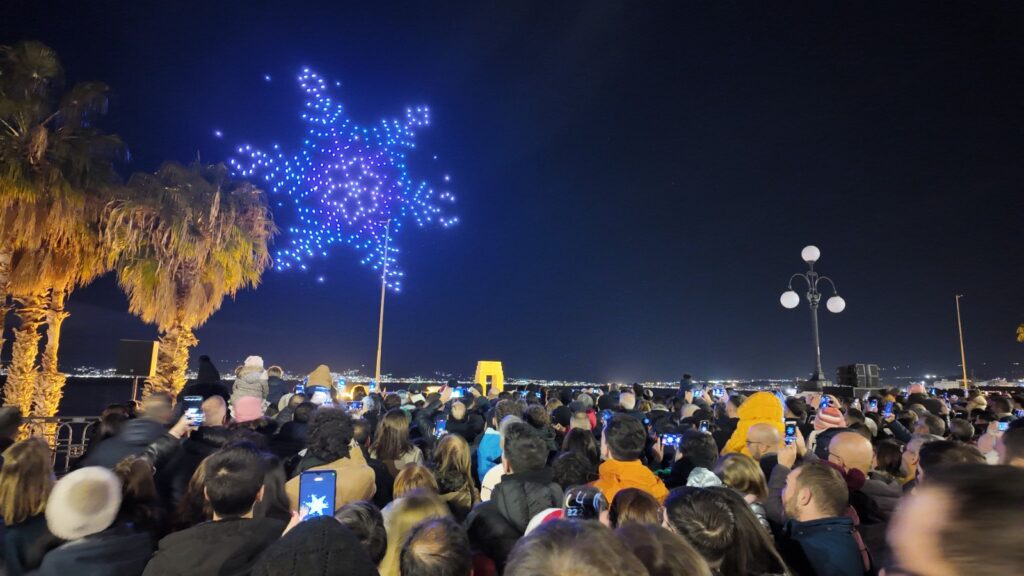 spettacolo droni natale 2024 reggio calabria