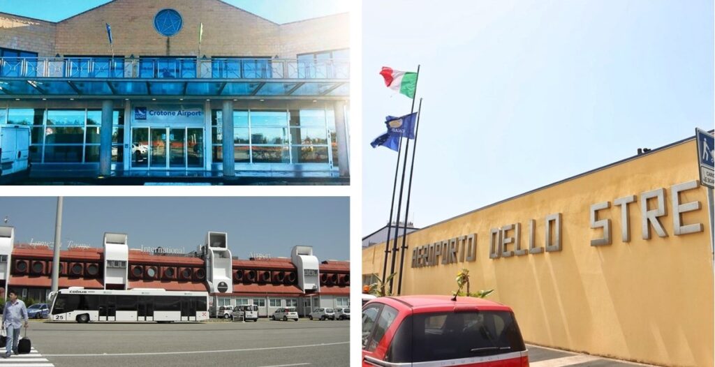 Aeroporti calabresi Crotone Lamezia e Reggio