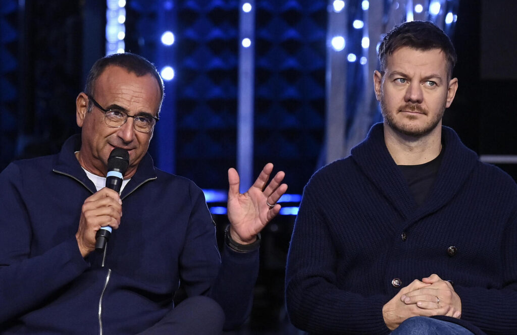Carlo Conti e Alessandro Cattelan Sanremo