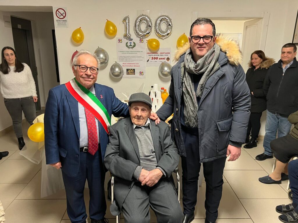 Compleanno 100 anni nonno Cristofaro Sirianni