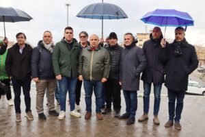 Conferenza stampa centrodestra piazza Popolo