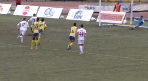 Gol sbagliato da Barillà contro la Scafatese