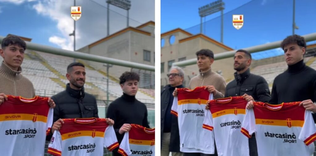 I nuovi dell'ACR Messina si presentano