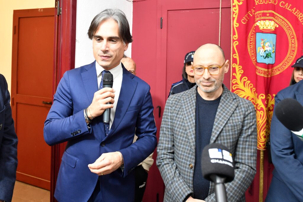 Cerimonia intitolazione sala stampa Granillo a Tonio Licordari Falcomatà