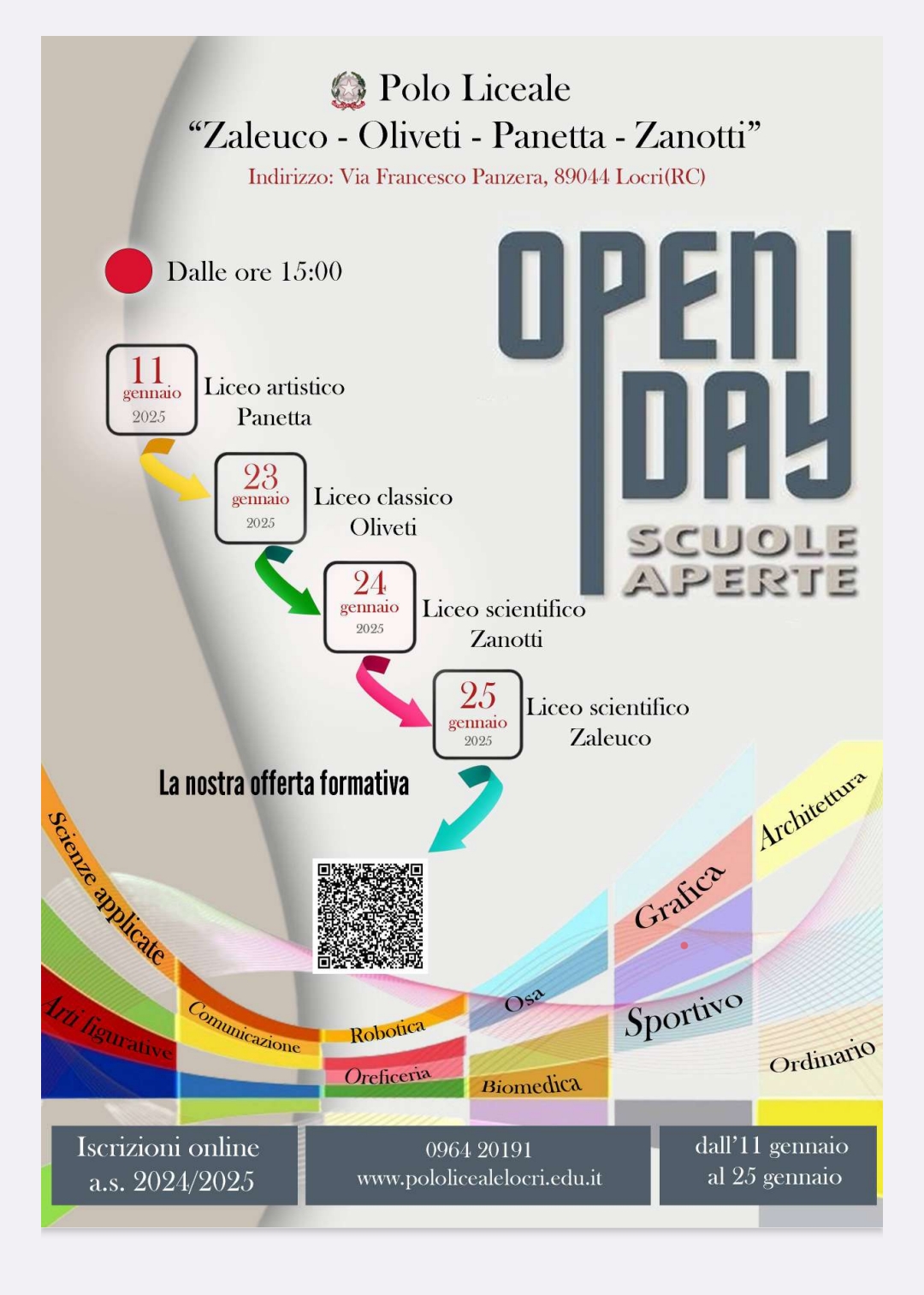 Locandina Open Day Polo Liceale Zaleuco