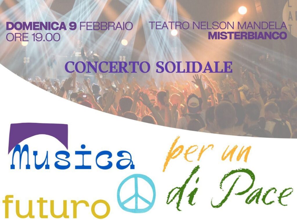 Locandina concerto Musica per un futuro di pace