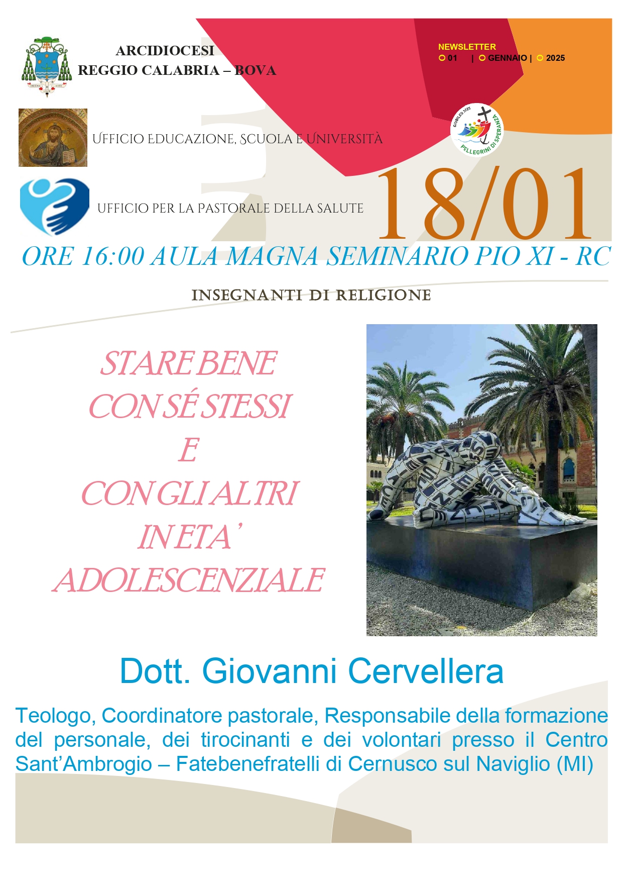 Locandina incontro stare bene con se stessi e con gli altri in età adolescenziale