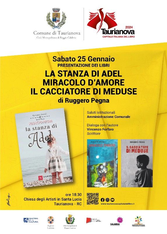 Locandina presentazione romanzi Ruggero Pegna