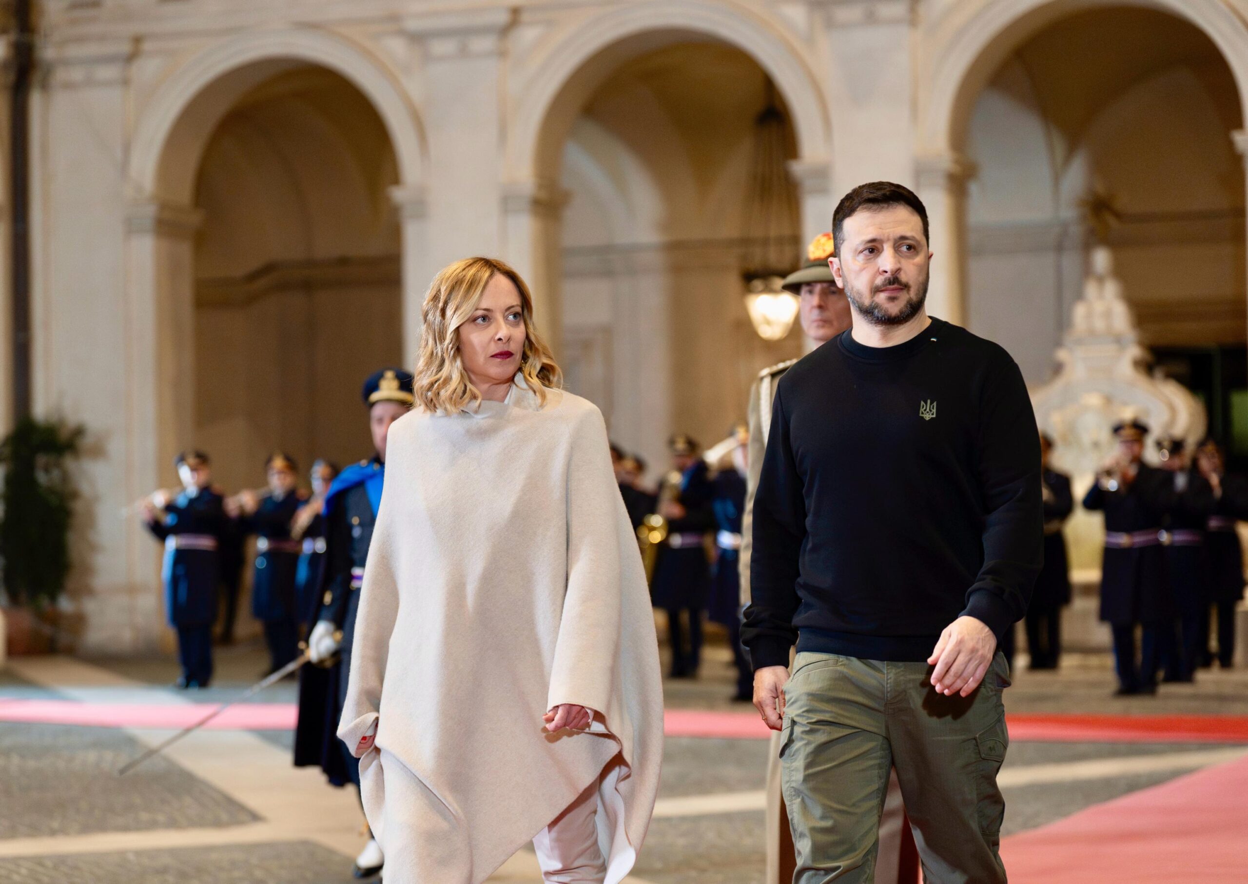 Italian PM Meloni meets Ukrainian President Zelensky