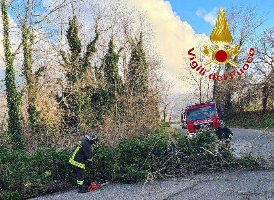 Soccorsi Vigili del Fuoco maltempo Vibo Valentia