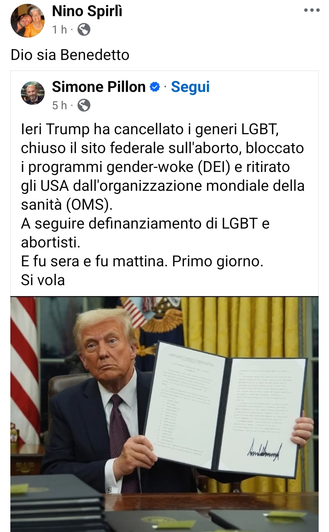 Spirlì post Trump