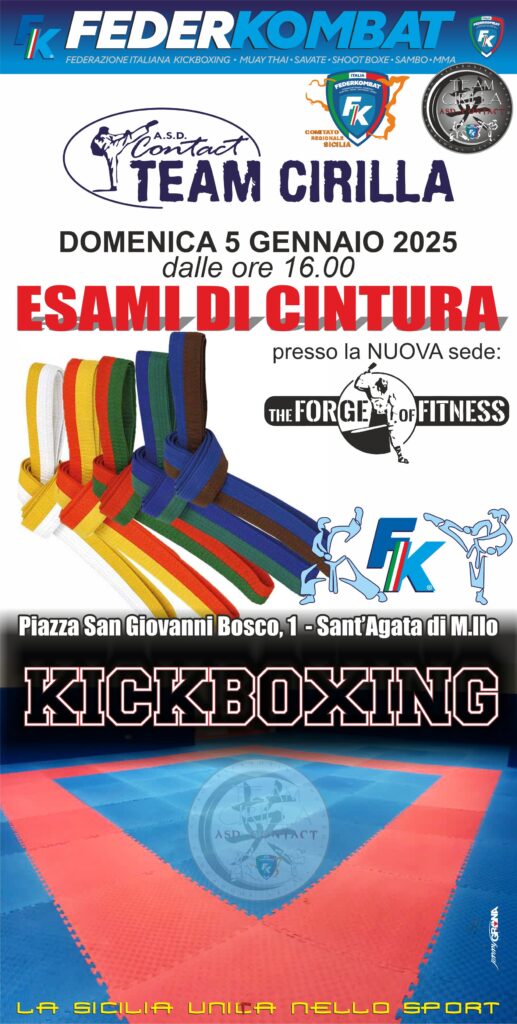 Team Cirilla esami di cintura 05-01-25