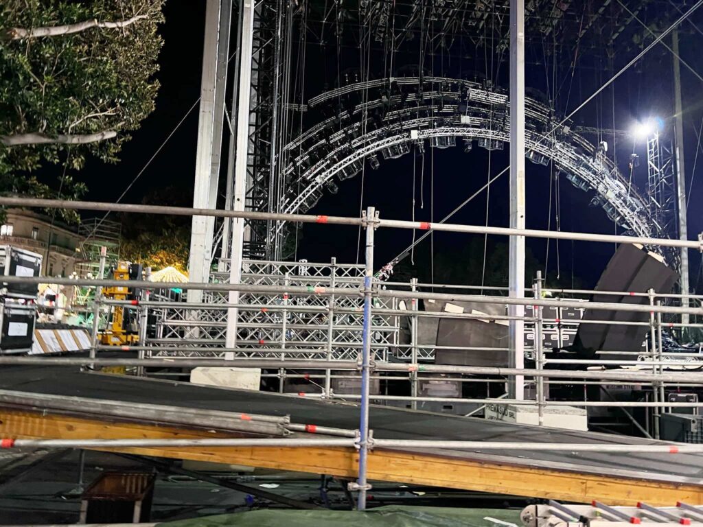 capodanno rai reggio calabria smontaggio palco