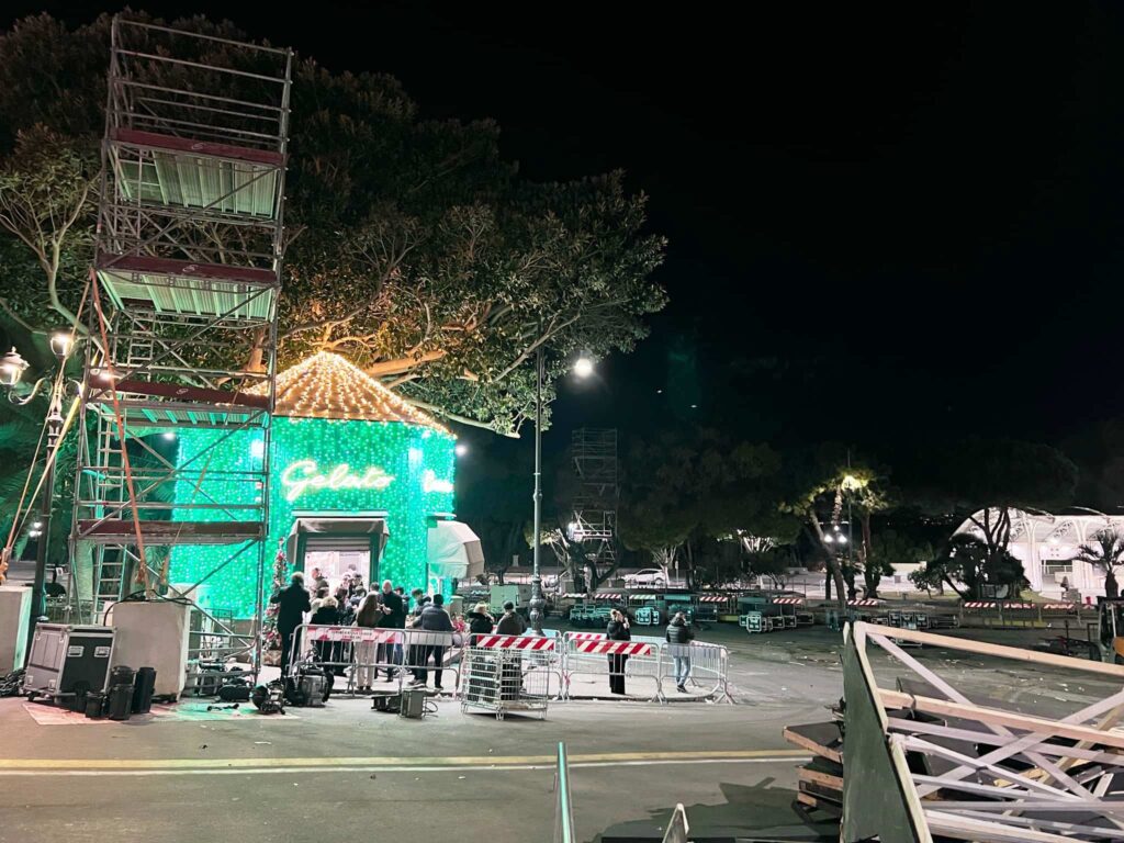 capodanno rai reggio calabria smontaggio palco