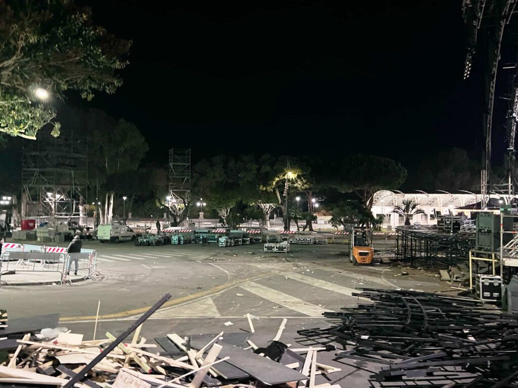 capodanno rai reggio calabria smontaggio palco
