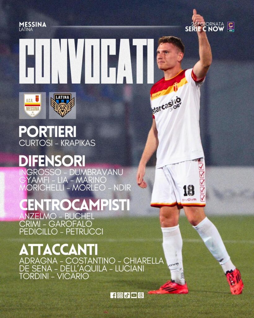 convocati messina