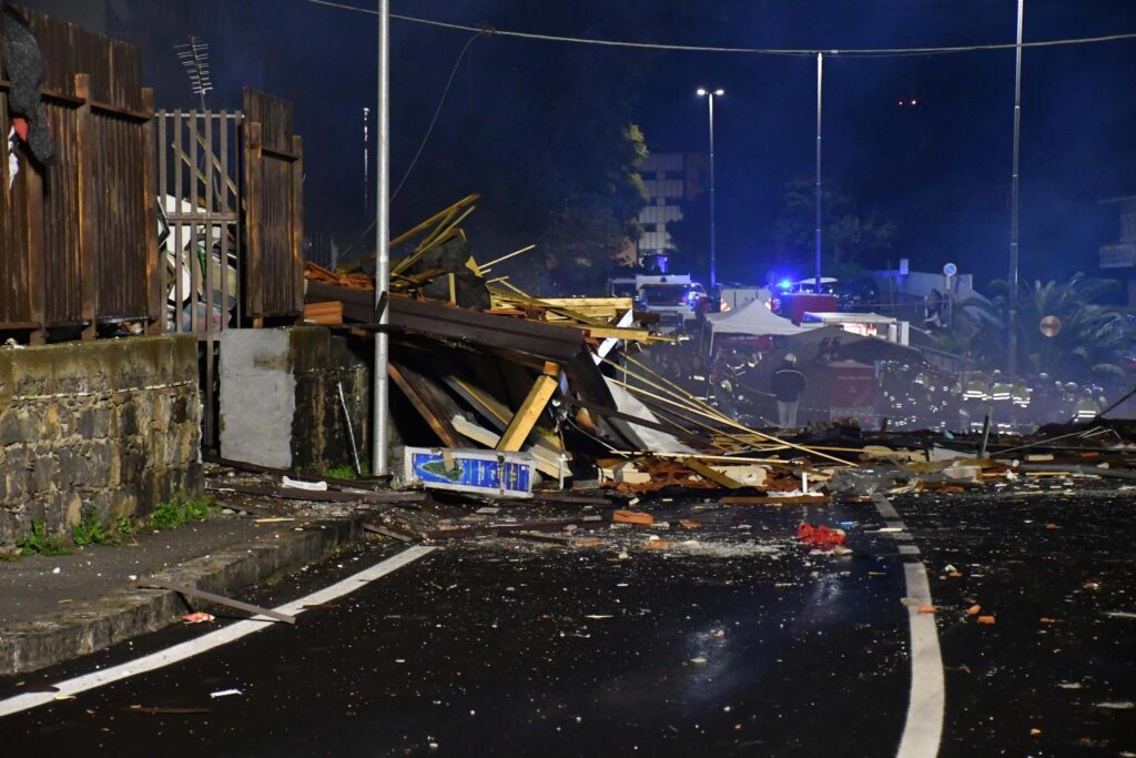 Esplosione gas a Catania